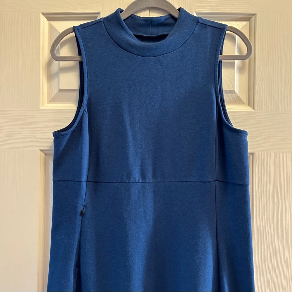 Title Nine Blue Fit & Flare Dress - Picture 3 of 6